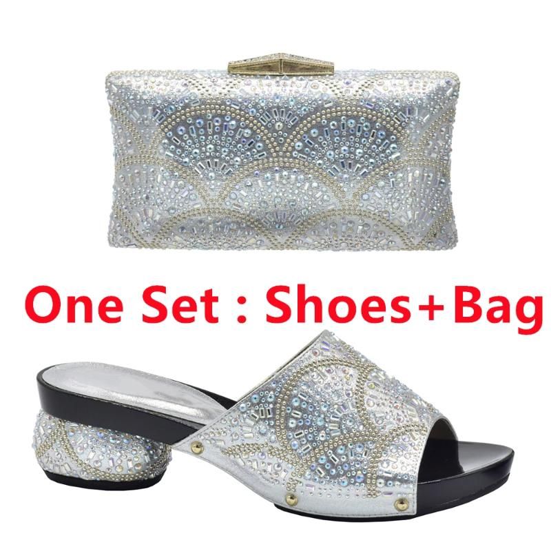 Silver Shoes and Bag