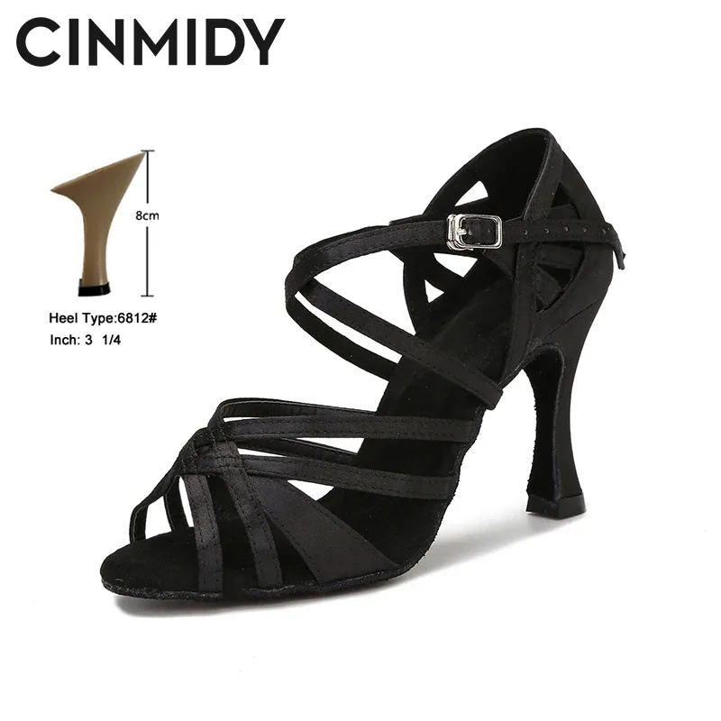 Black 8cm Heel