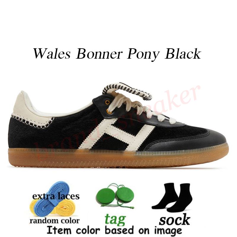 A4 Wales Bonner Pony Black 36-45