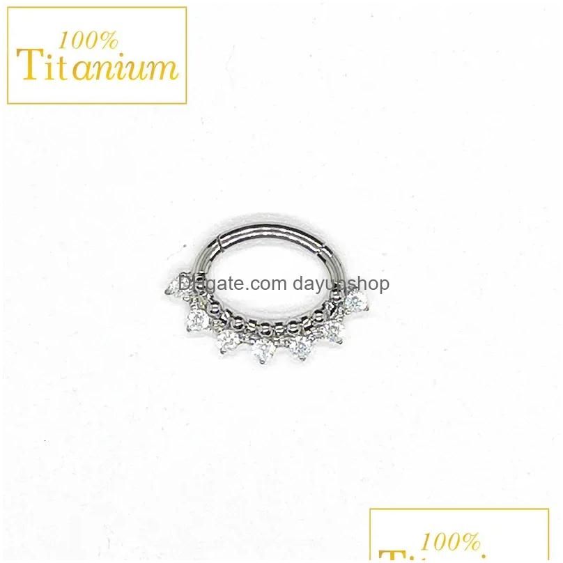 Titanium nariz ring31-16g 1,2x8mm