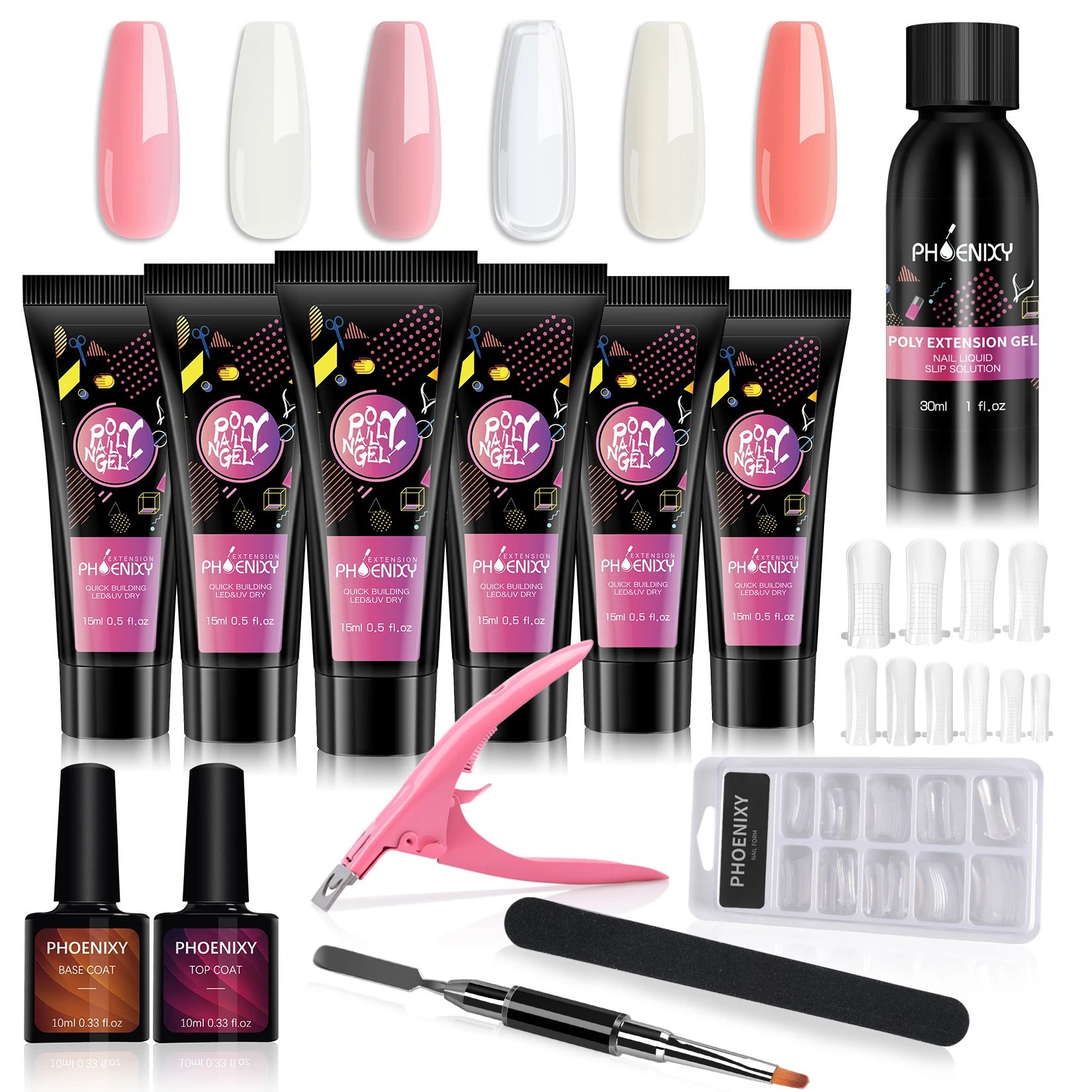 Couleur: ensemble de gel 6pc