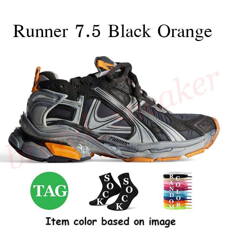 B7 35-46 Runner 7.5 Black Orange