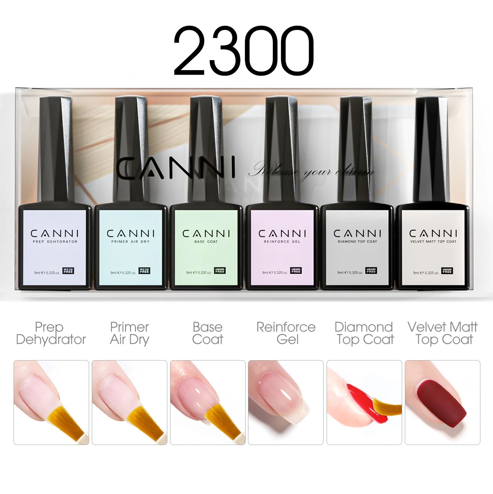 Color:2300 hema free gel