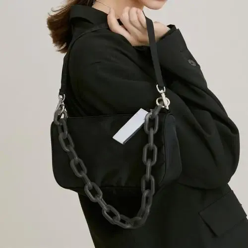 Black with chain