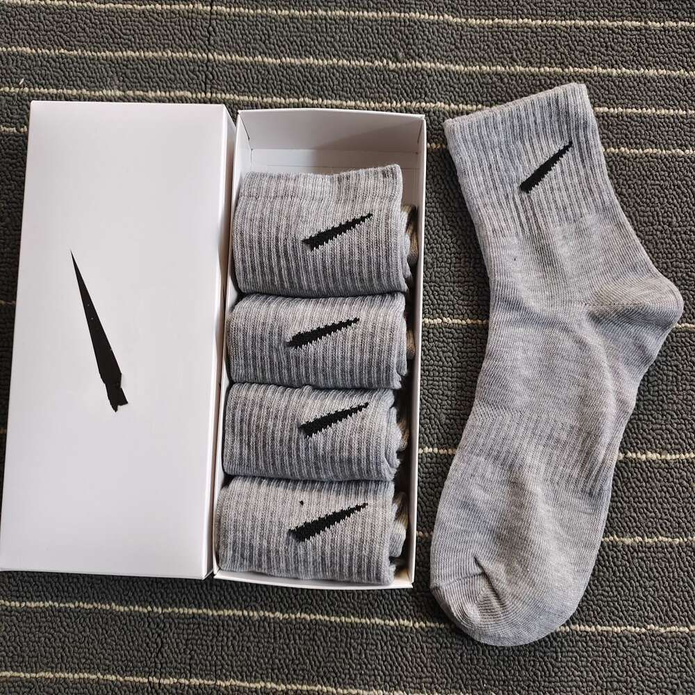 Mid Length Socks Gray Blended