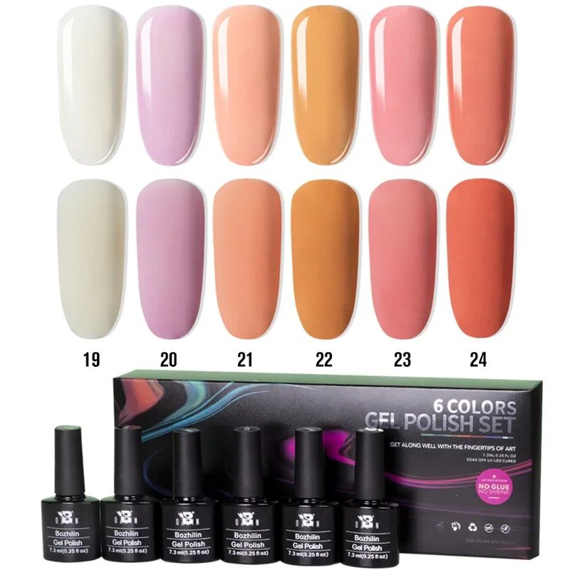 Couleur: 6pcs Color Gel19-24