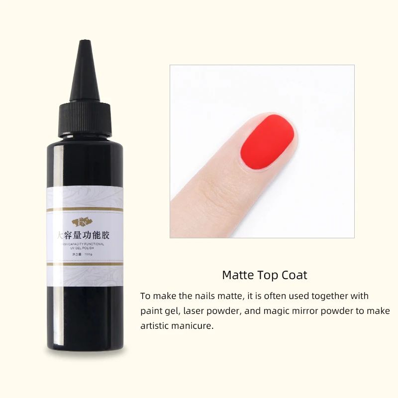 Color:Matte top coat