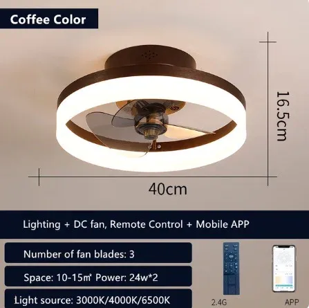 DC Motor Coffee Color 40cm