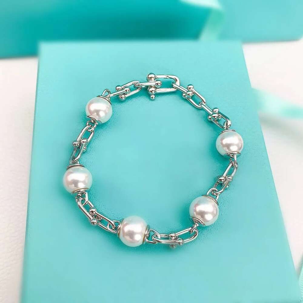 Silver U سلسلة Pearl-16cm