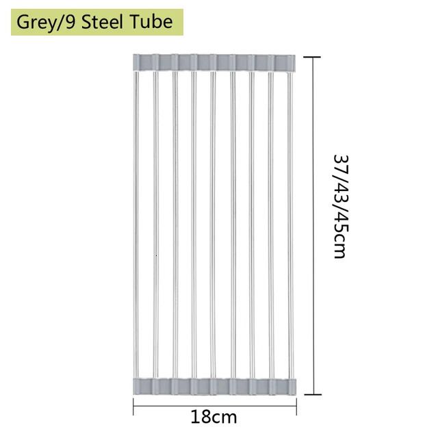 9 tubos cinza-43 cm de comprimento