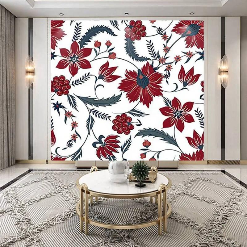 China 140x70cm Boho Red Flor Gray