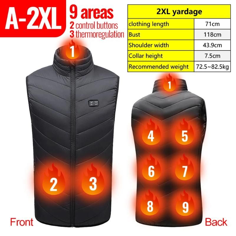 9Pcs Heated 2XL