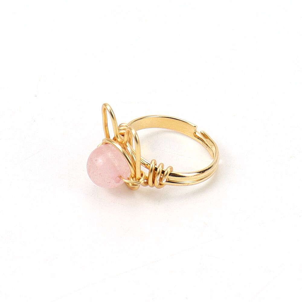 Gold + Pink Crystal