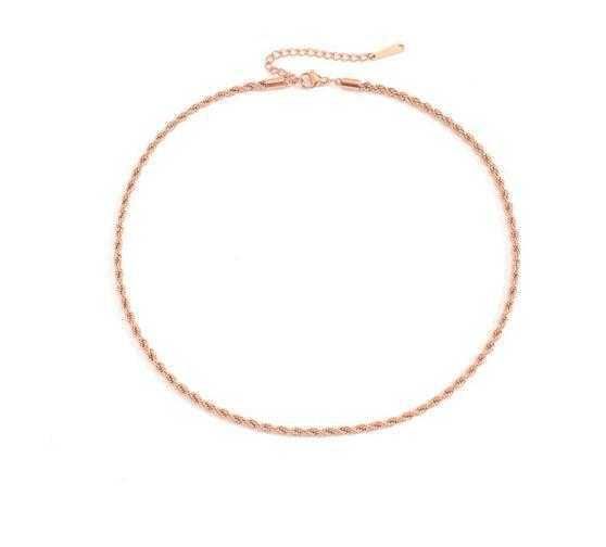 Rose Gold 3mm-38cm+5cm