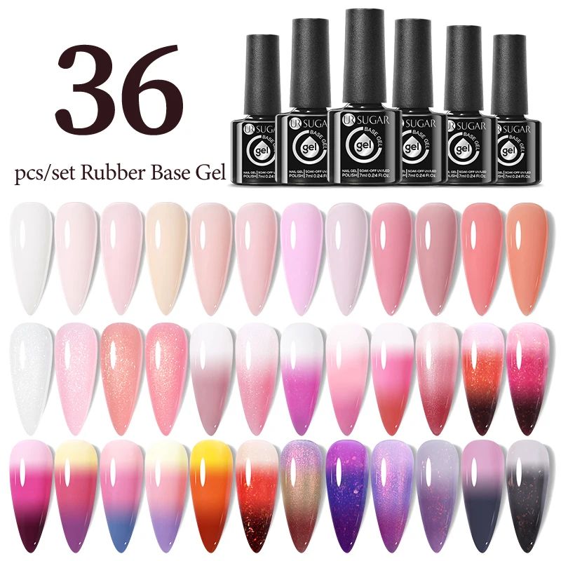 Color:36rubber base set 7