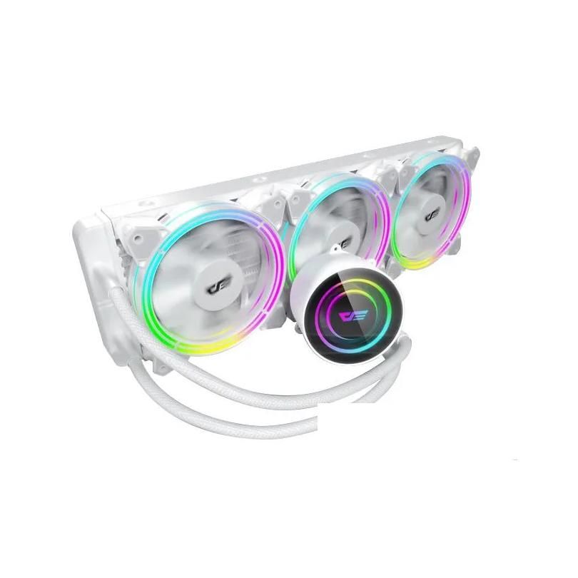 Water Liquid Cooling Three Fanes -White