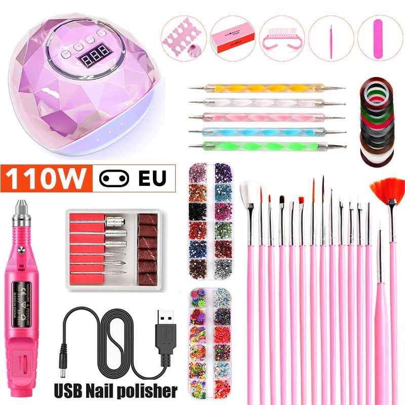 Color:110W-EU Plug-Pink