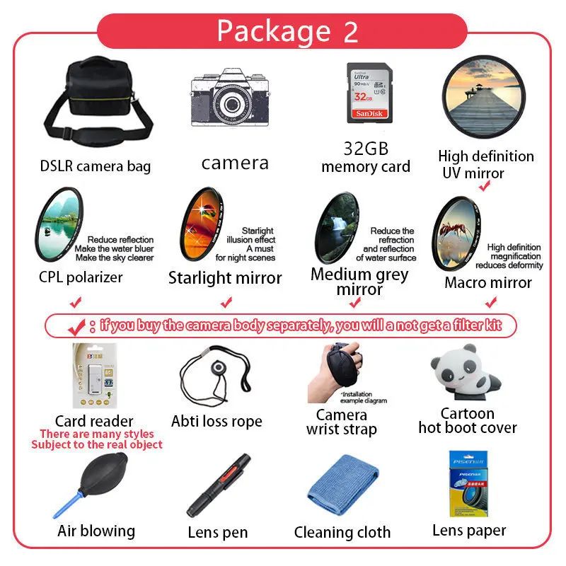 Paket 2 ile 18-140 lens