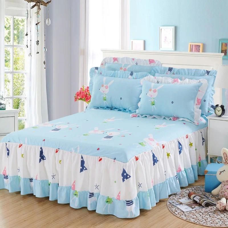 Blue bed linen