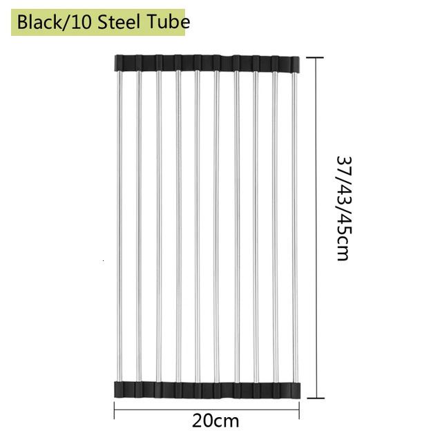 10tubes svart-45 cm längd