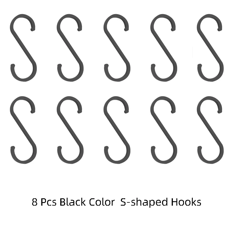 8 Pieces Black