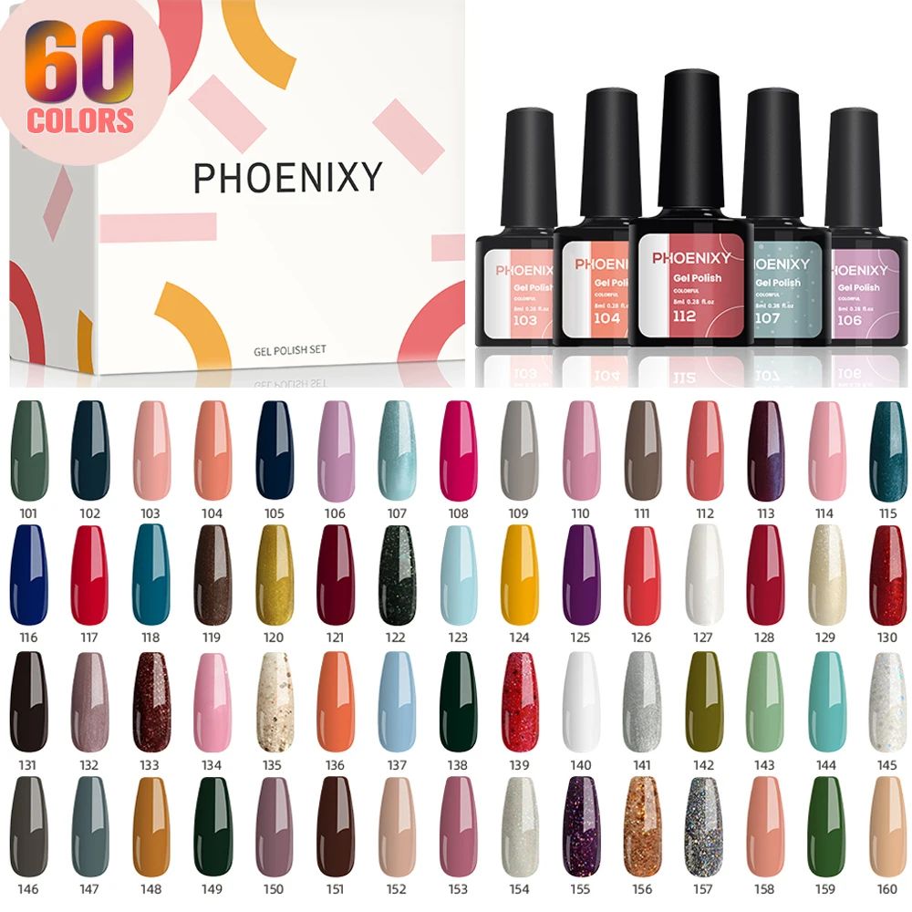 Couleur: ensembles de gels 60pcs