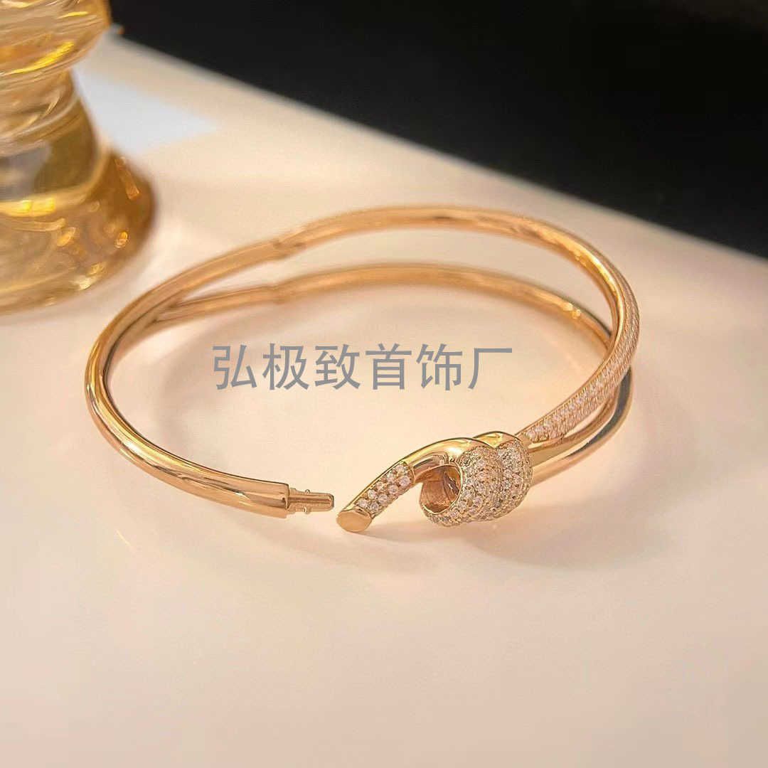 Rose Gold Band Diamond armband-17