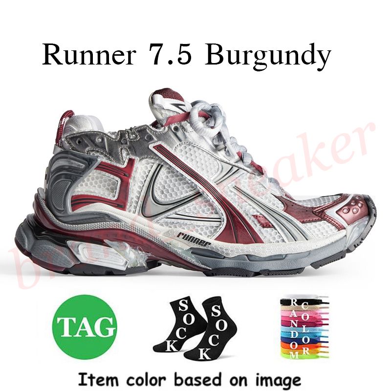 B6 35-46 Runner 7.5 Burgundy