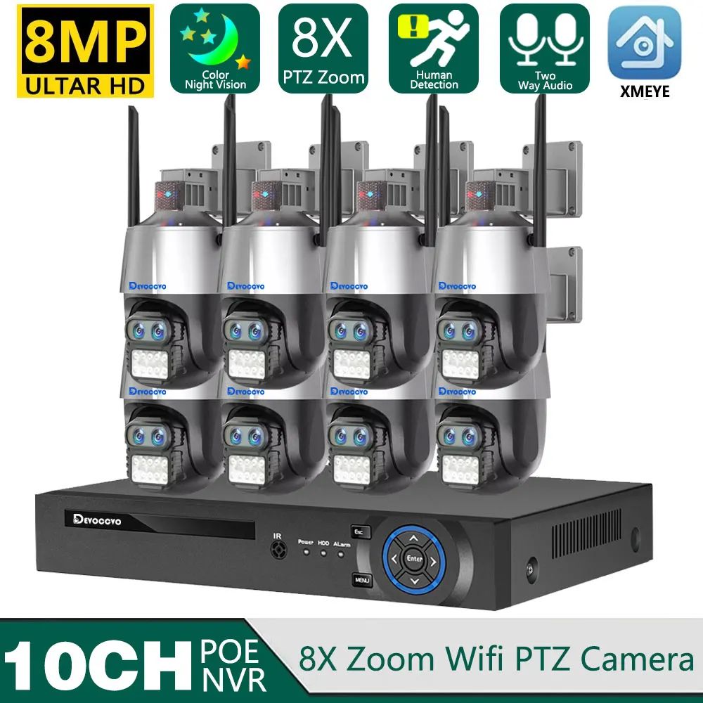 8T-AU Plug-10ch NVR 8Camera