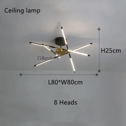 كل مصباح السقف البارد الذهب البارد 8