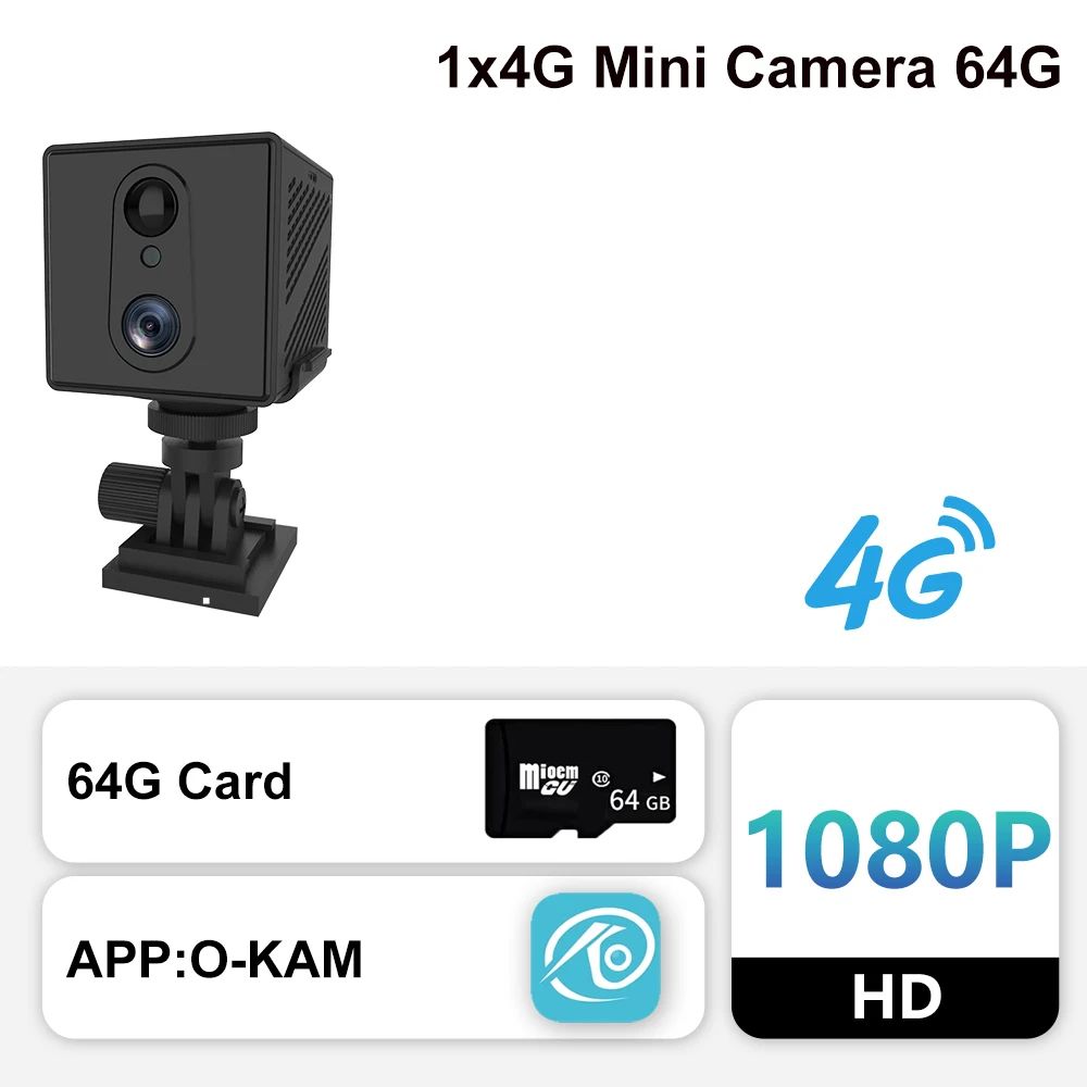 1x4g mini cámara 64G