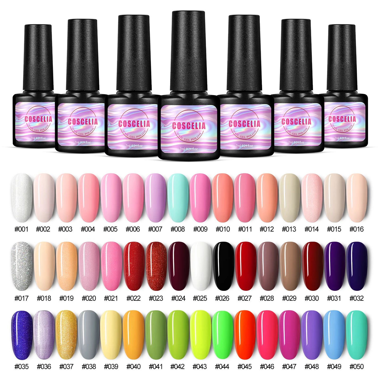 Color:48pc 7ml set