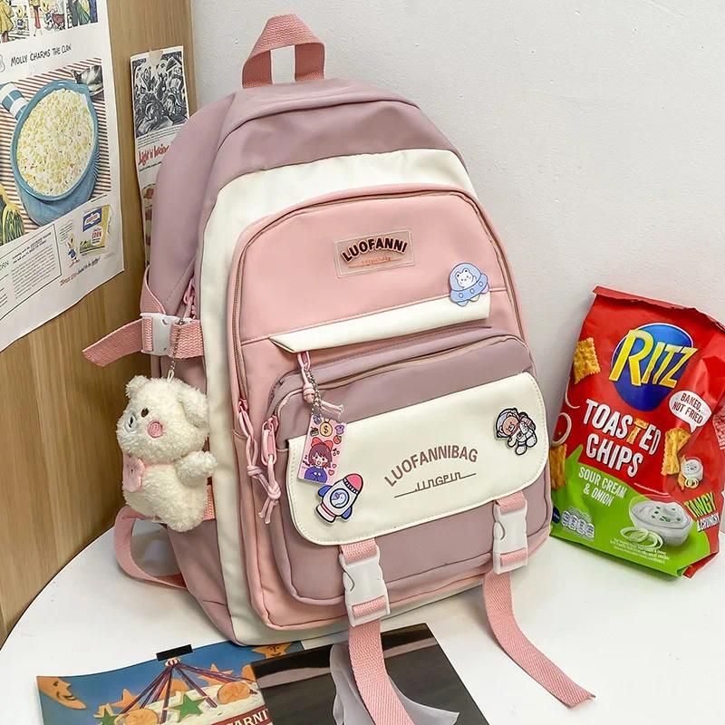 Pink backpack