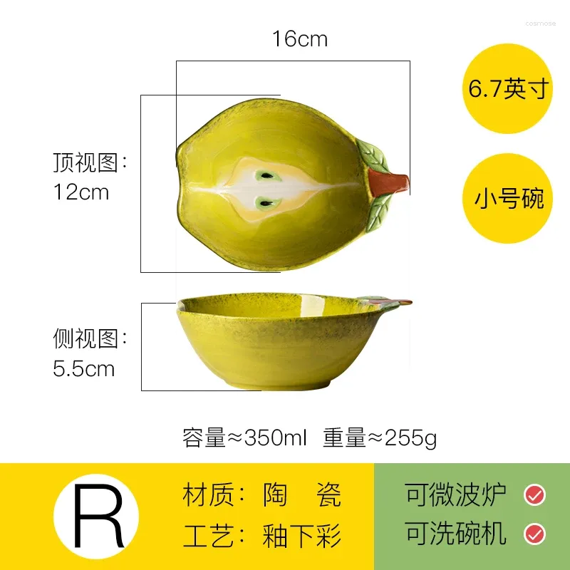 R pear small bowl