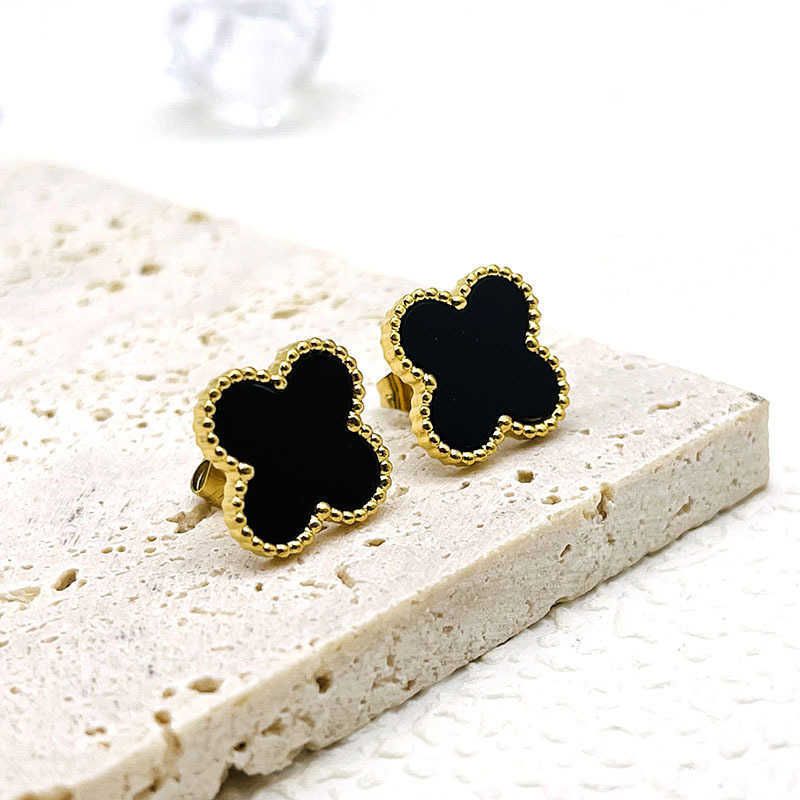 Black Earrings-18k