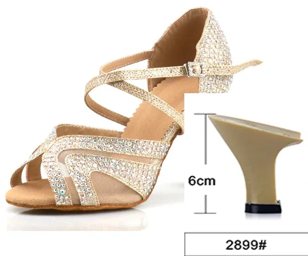 Gold heel 6cm