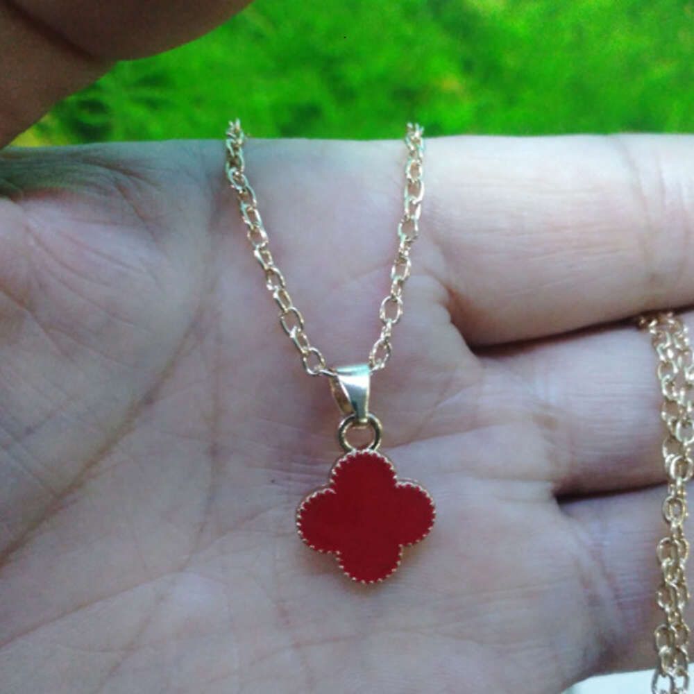 Product Number 767 Clover Red Necklace