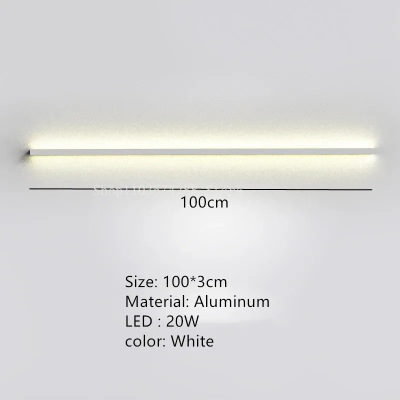 Chine blanche Lumière de 100 cm-blanc