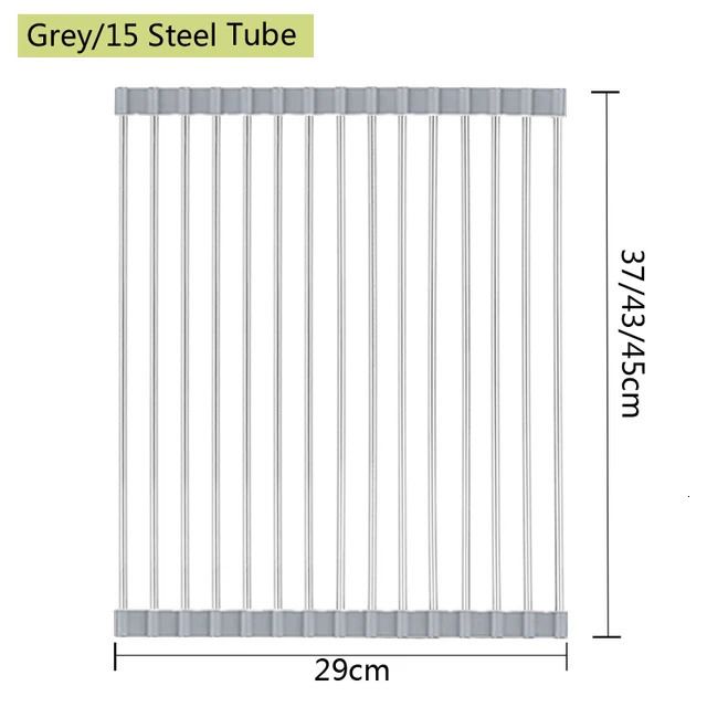 15Tubes Grey-37cm Comprimento