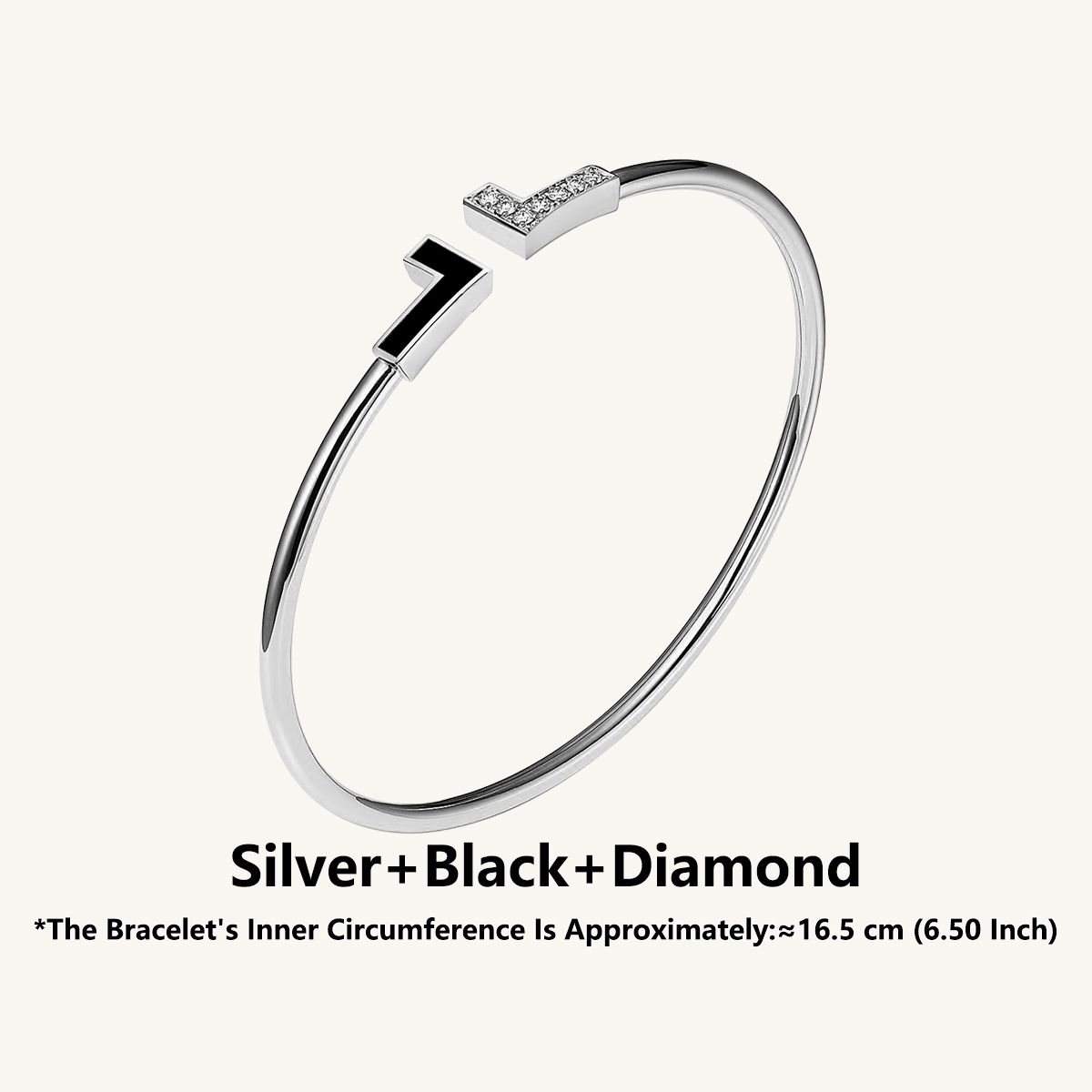 Silver Black diamonds