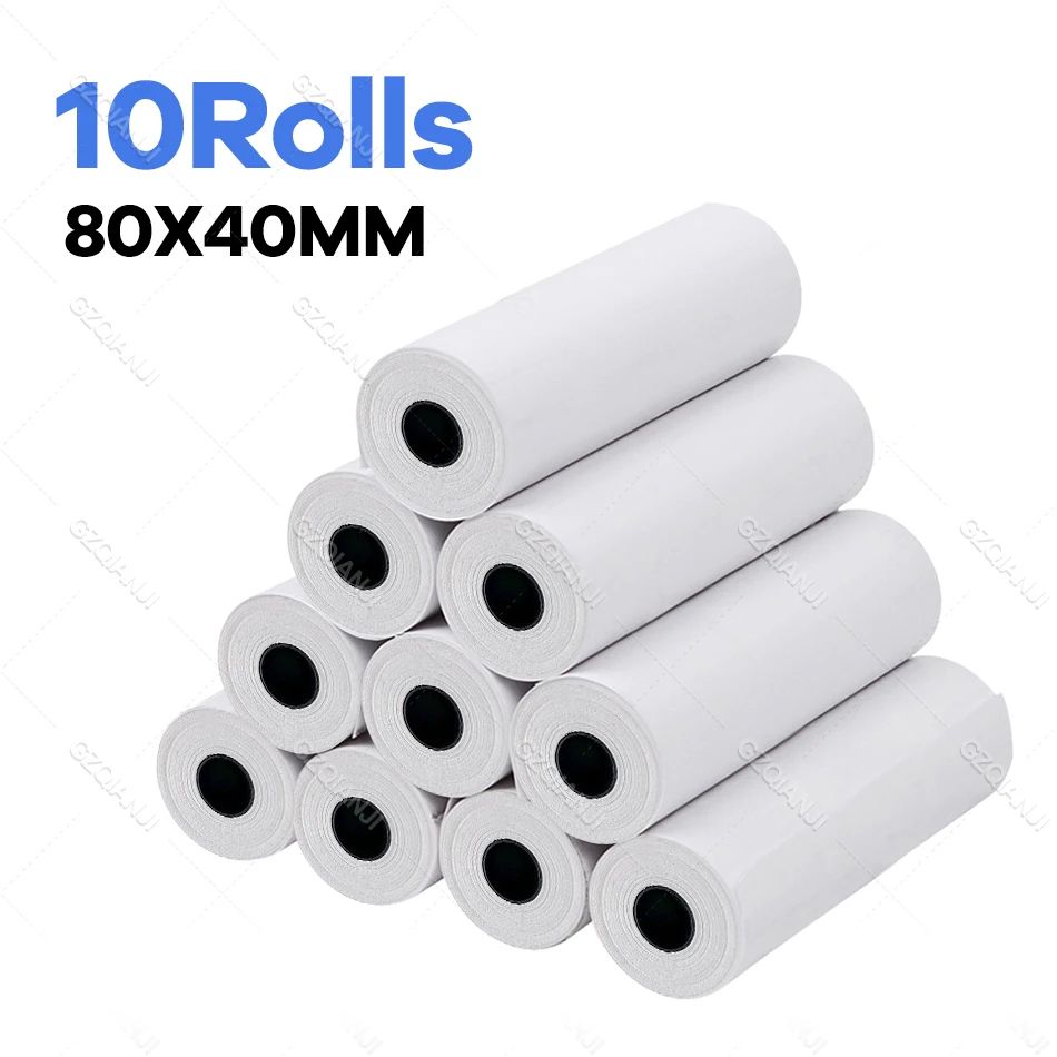 Färg: 10 Rolls 80x40mm