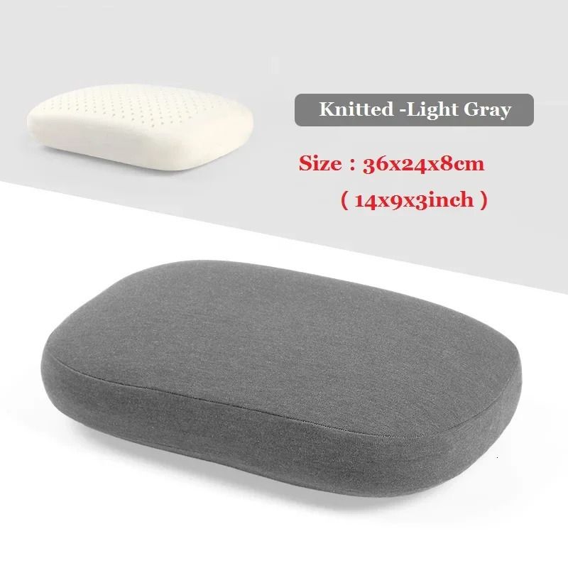 Knitted-light Gray-1 Latex Pillow