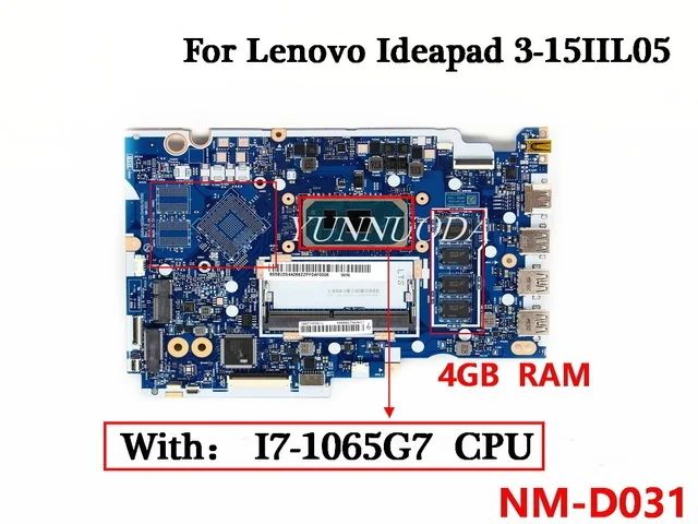 Configuração: I7-1065G7 CPU