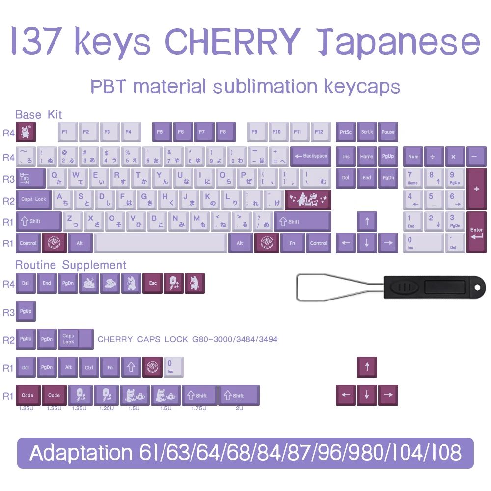 Cor: 137 teclas japonesas