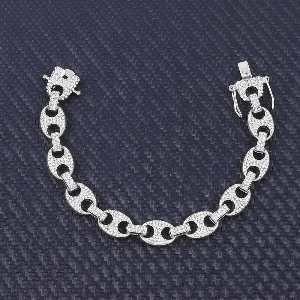 Zilverachtige armband h-8inch (20cm)