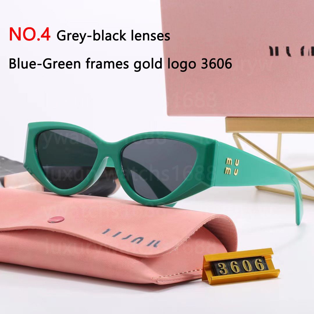 NO.4 Grey-black lenses Blue-Green frames