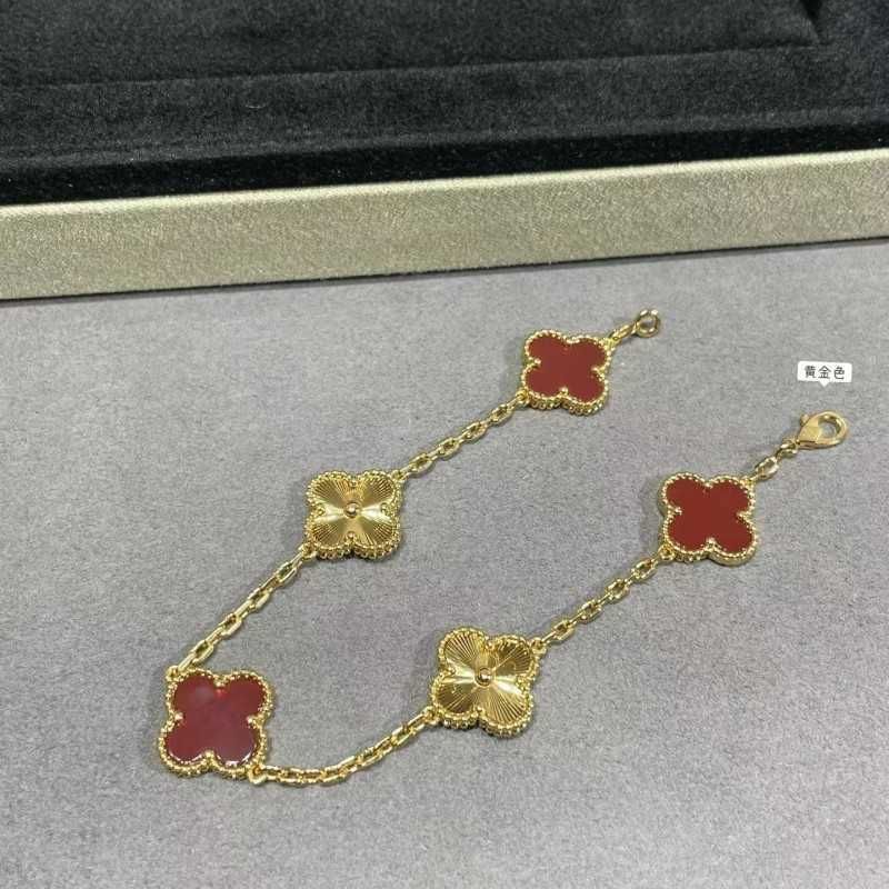 Red Agate Laser Golden Color-925 Silver