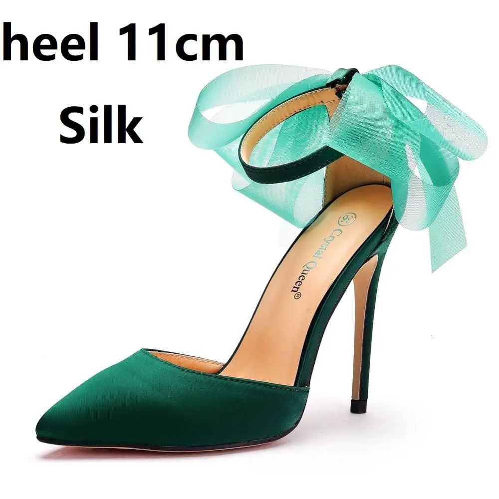 Heel 11cm Green