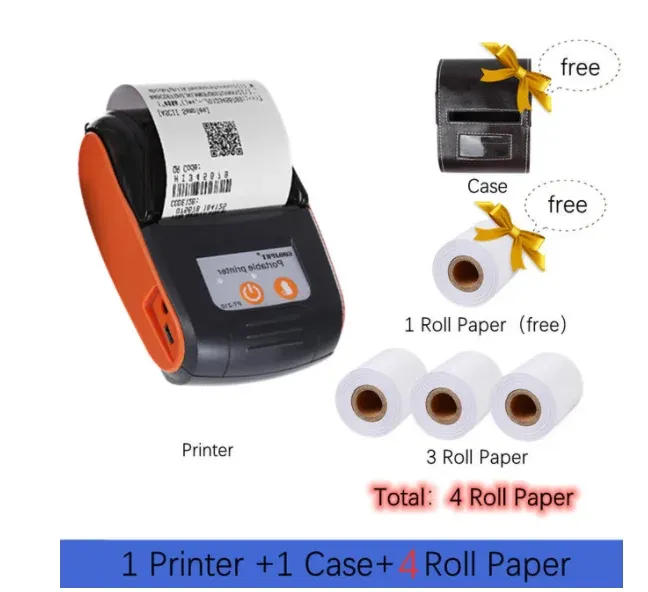 Принтер и 3 Rolls-US Plug