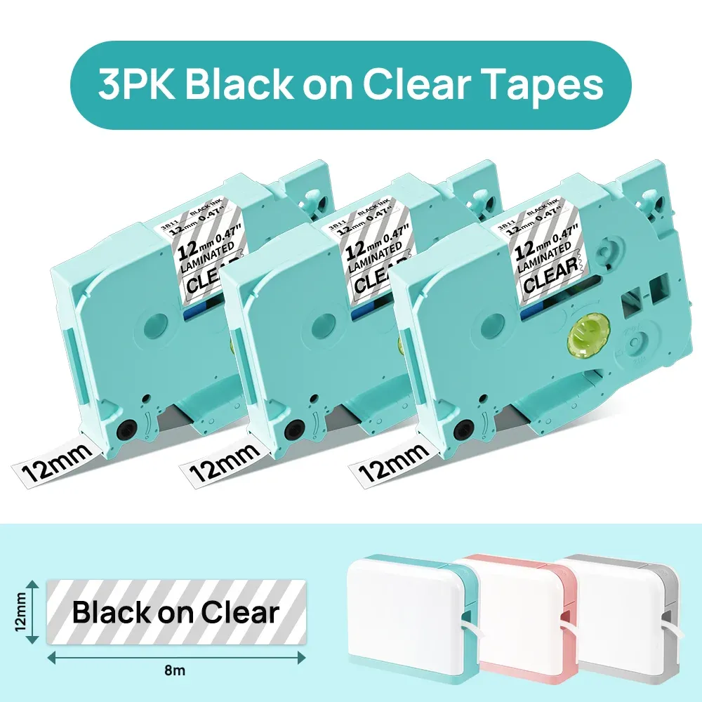 3PK clear tapes